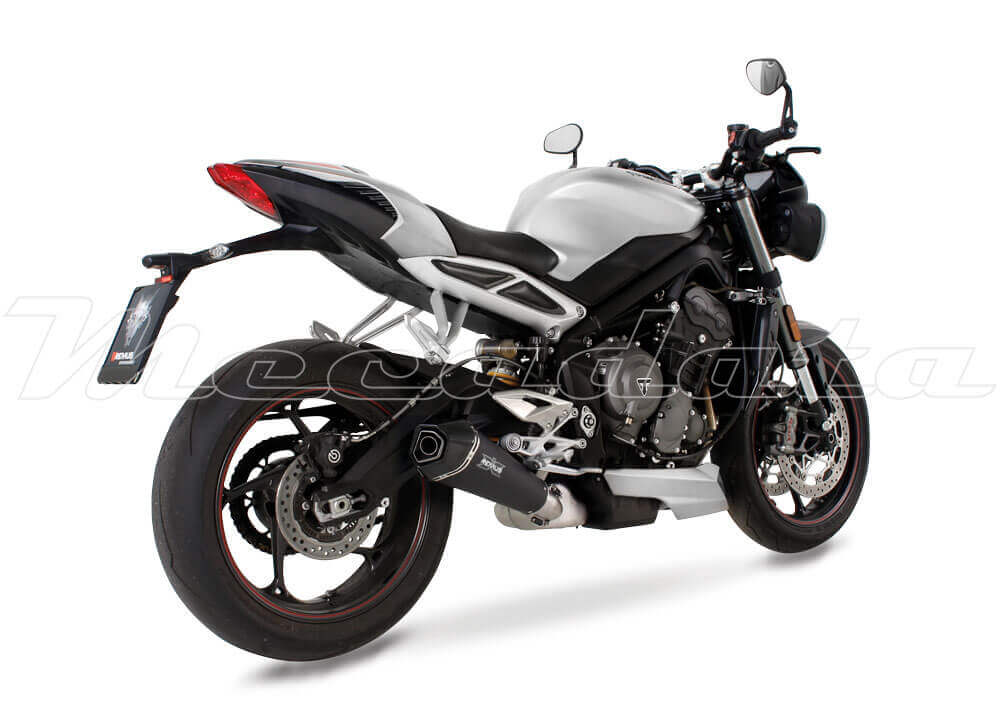 Triumph Street Triple 765 RS Echappement Remus Hypercone Inox noir Ensemble