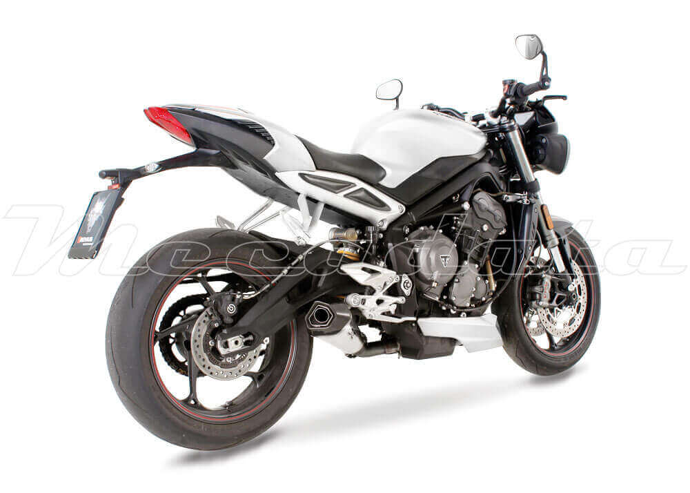 Triumph Street Triple 765 RS Echappement Remus Race Inox mat Ensemble