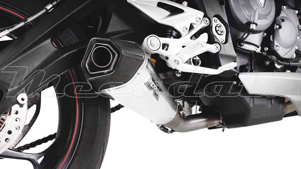 Triumph Street Triple 765 RS Echappement Remus Race Inox mat Zoom