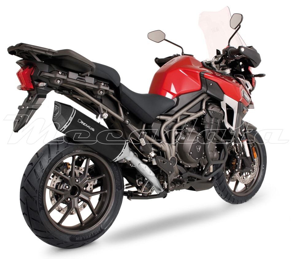 Triumph Tiger Explorer Echappement Remus Black Hawk Ensemble